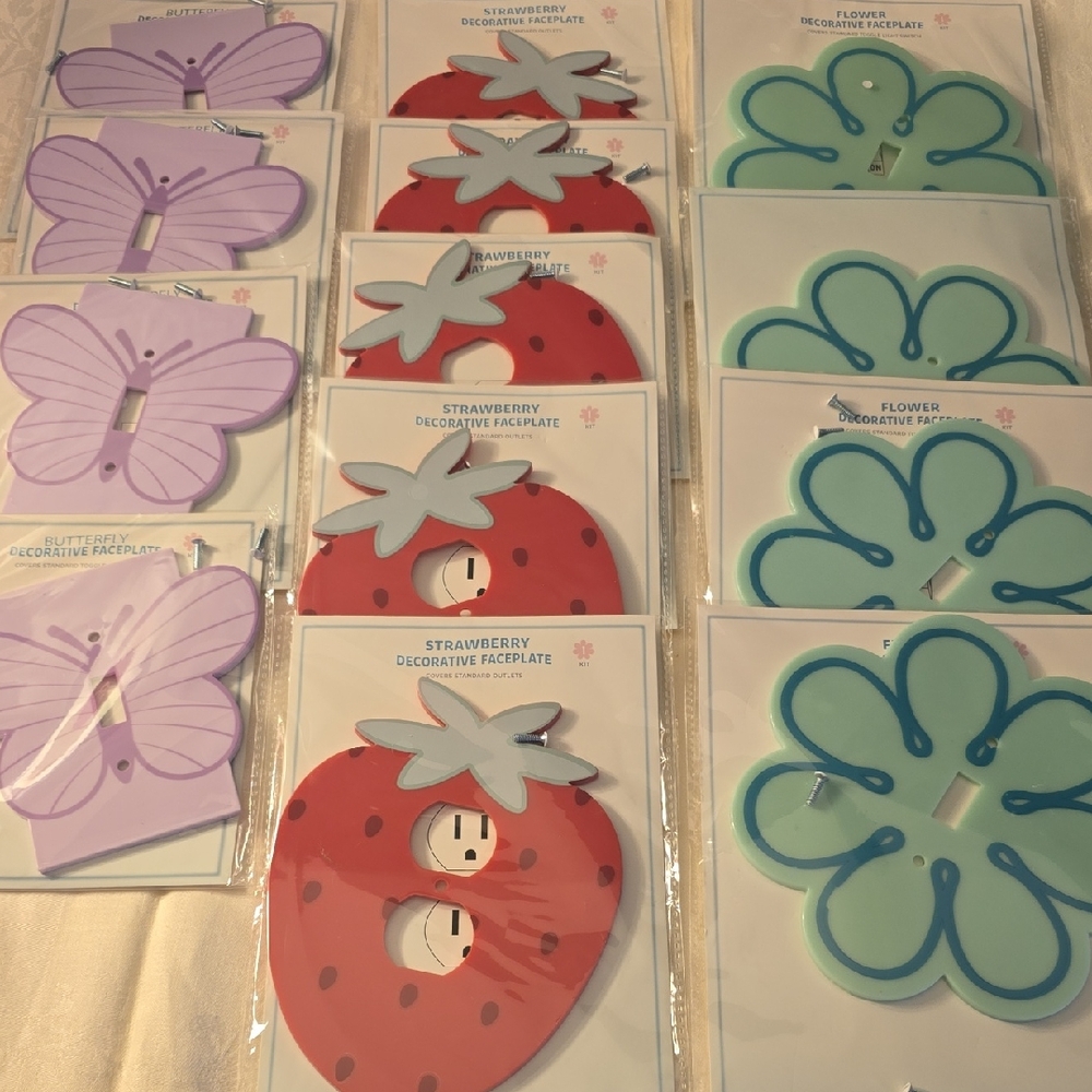 13 Decorative Faceplates for Kids Rooms, Light Switch & Outlets New